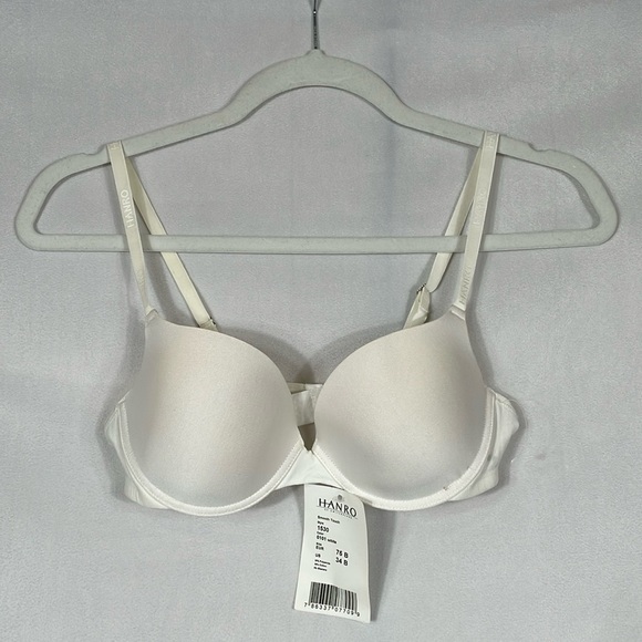 Hanro Other - HANRO Smooth Touch Bra NWT 34B White Lightly Lined T-shirt Bra